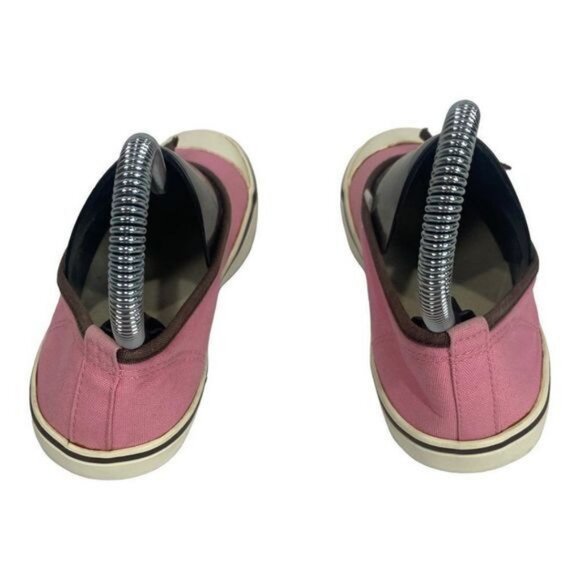 Old Navy Girls Pink Canvas Slip-On Shoes With Bow & Button Accent Size 2 - Picture 4 of 9